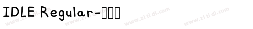 IDLE Regular字体转换